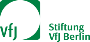 grüner schriftzug neben weißem Kreis